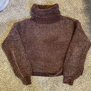 Turtleneck Cropped Sweater